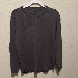Uniqlo Dark Gray Long Sleeve Shirt